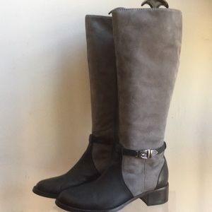 Black and gray Etienne Aigner Riding Boot Sz 7